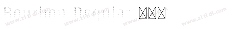 Bourbon Regular字体转换
